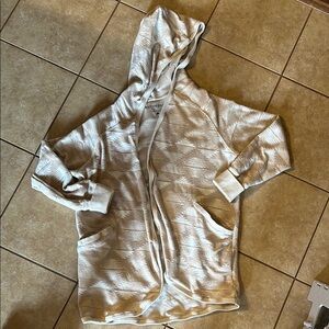 Patterned Hooded Cardigan